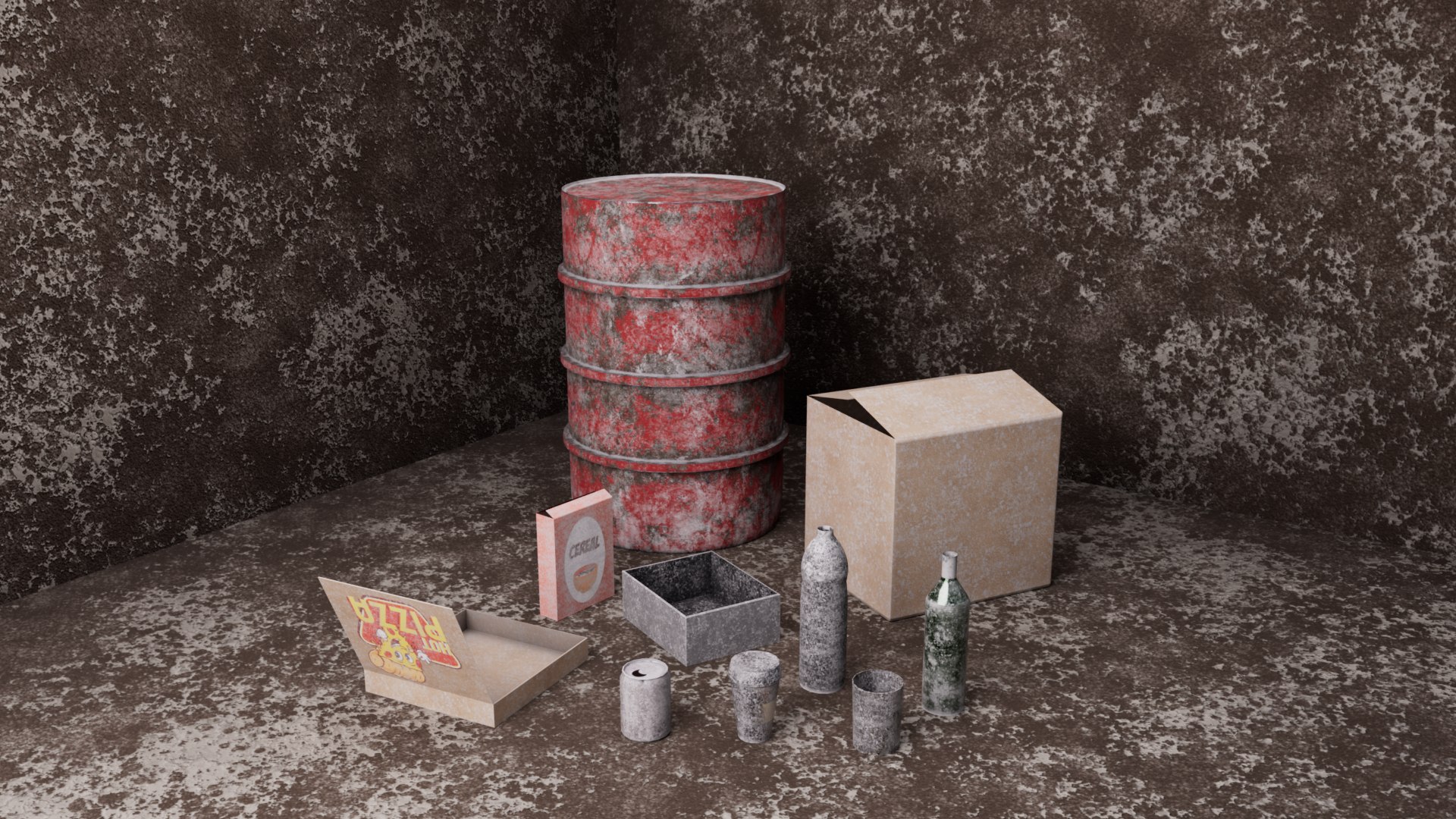 3D 10x GAME READY Post-Apocalyptic Props vol 1 - LOW POLY - 9k Tris Total model https://p.turbosquid.com/ts-thumb/o8/ltBPJY/DX/render1_all/png/1760384222/1920x1080/fit_q87/d5cbd4bf8089f31a260b1fa2c8fa7517d4e5b514/render1_all.jpg