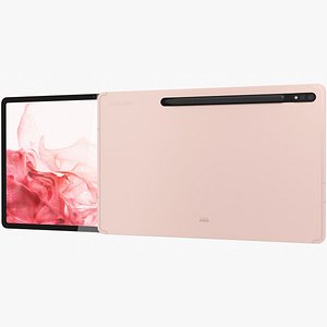 3D model Samsung Galaxy Tab S8 Plus PinkGold
