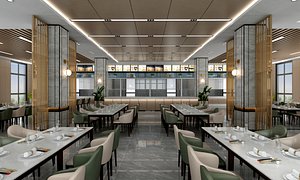 restaurant interior 3D model