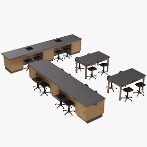 Laboratory Table and Chair Set