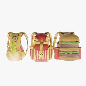 Bag 3x Gourmet Diner backpack 3D