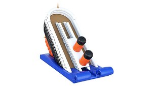 3D Inflatable slide Titanic model