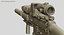 FNSCAR L-CQC Assault Rifle, Suppressor, Sight, IR Laser, Magpul, Scope Zbrush Sculpt