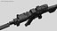 FNSCAR L-CQC Assault Rifle, Suppressor, Sight, IR Laser, Magpul, Scope Zbrush Sculpt