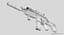 FNSCAR L-CQC Assault Rifle, Suppressor, Sight, IR Laser, Magpul, Scope Zbrush Sculpt