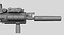 FNSCAR L-CQC Assault Rifle, Suppressor, Sight, IR Laser, Magpul, Scope Zbrush Sculpt