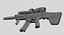 FNSCAR L-CQC Assault Rifle, Suppressor, Sight, IR Laser, Magpul, Scope Zbrush Sculpt