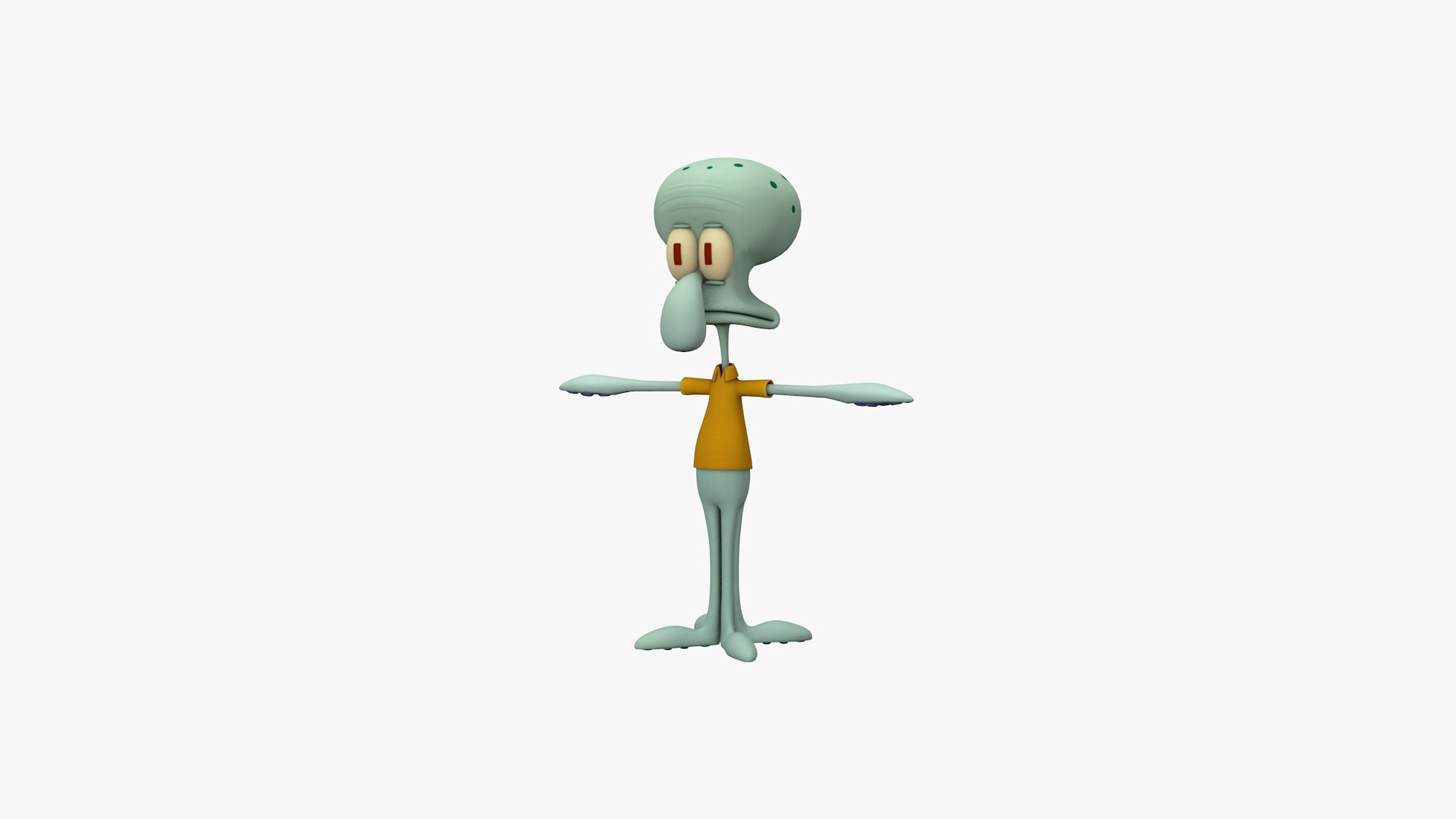 3D Squidward - TurboSquid 1837447