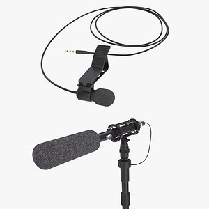 3D Boom and Lavalier Microphones