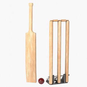 3D Wooden Wicket model