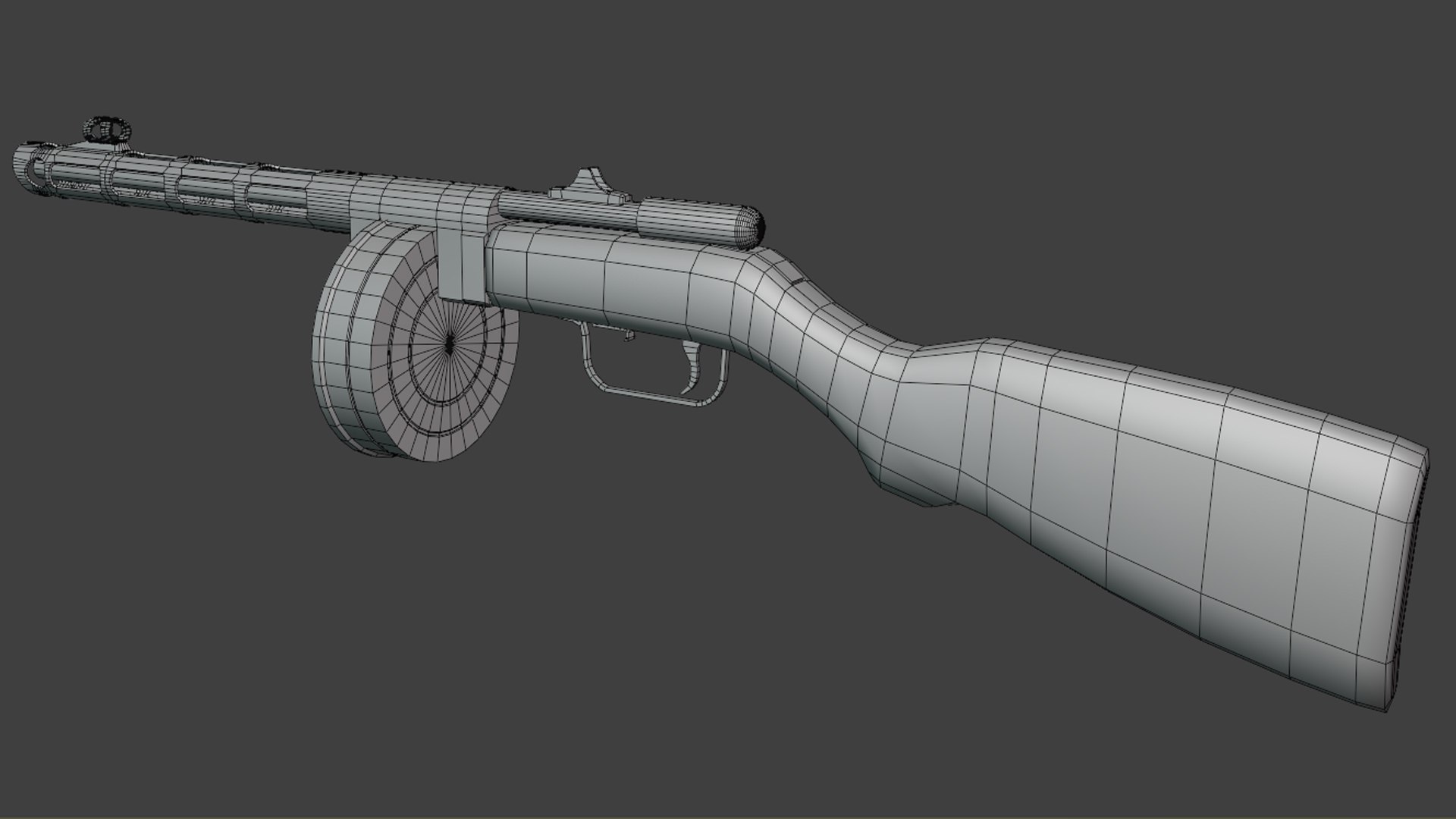 PPSz-41 submachine gun model https://p.turbosquid.com/ts-thumb/o9/8HmcYU/GV/wire1/jpg/1745664967/1920x1080/fit_q87/4fa958c2b1d5434e292d533fac993e979e279286/wire1.jpg