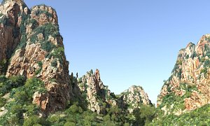3D model Valley Rocks