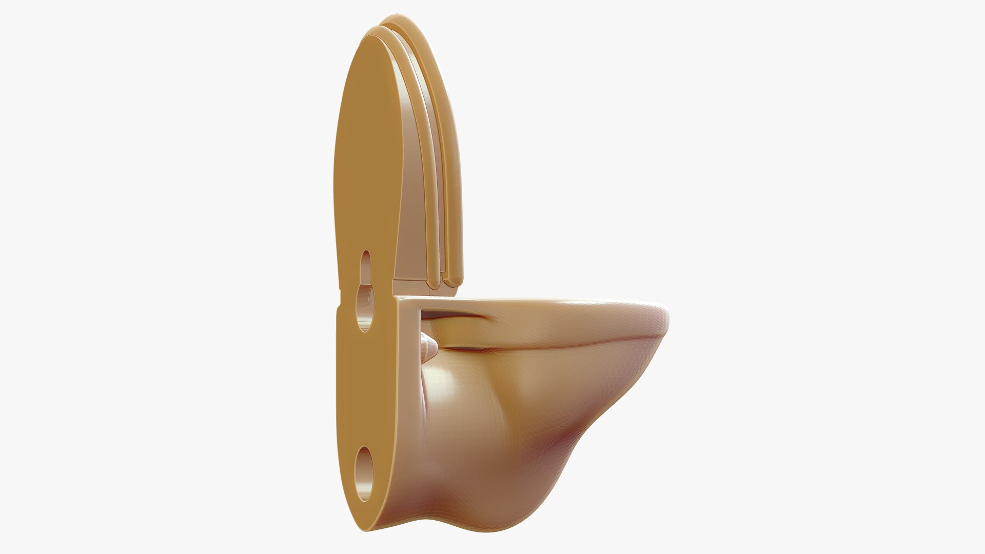 Printable Wall Mounted Toilet 3D Model - TurboSquid 1262848