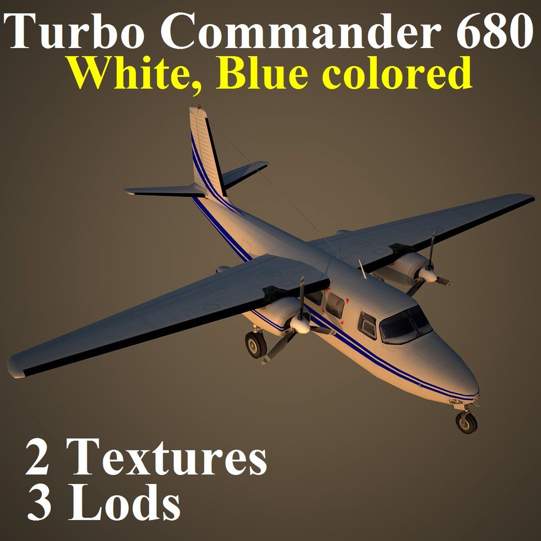 3d Turbo Commander Dbl Aircraft