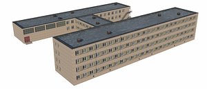 school soviet type 3D model