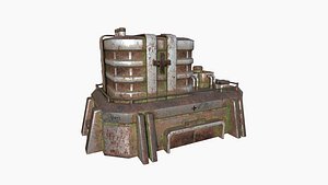 3D SciFi Hospital A10 Abandoned - Sci Fi Exterior Design