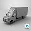 Furgone moderno con tenda e telo