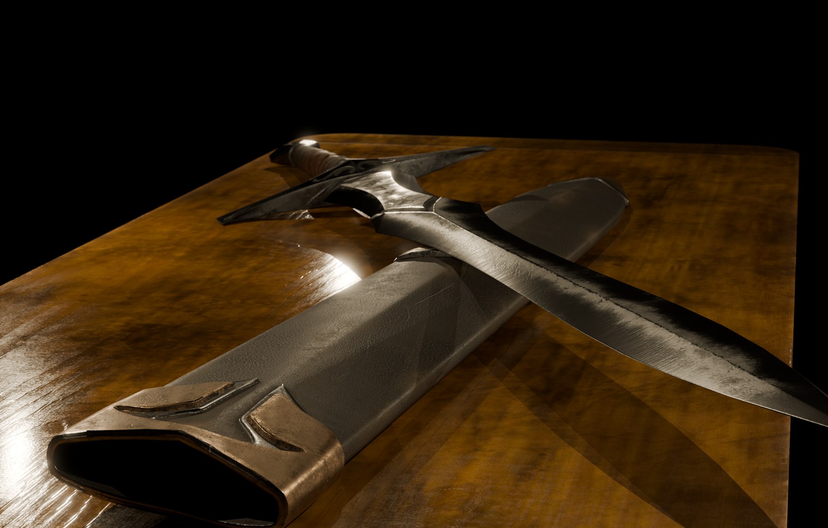 3D Sword-Short Sword-Sword Case Model - TurboSquid 2338844