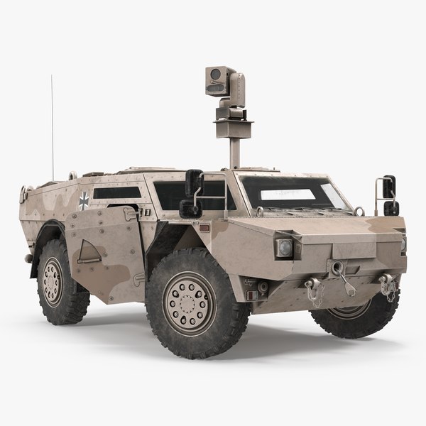 fennek kmw 4x4 armoured 3d model