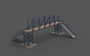 3D Pedestrian Bridge 3D model