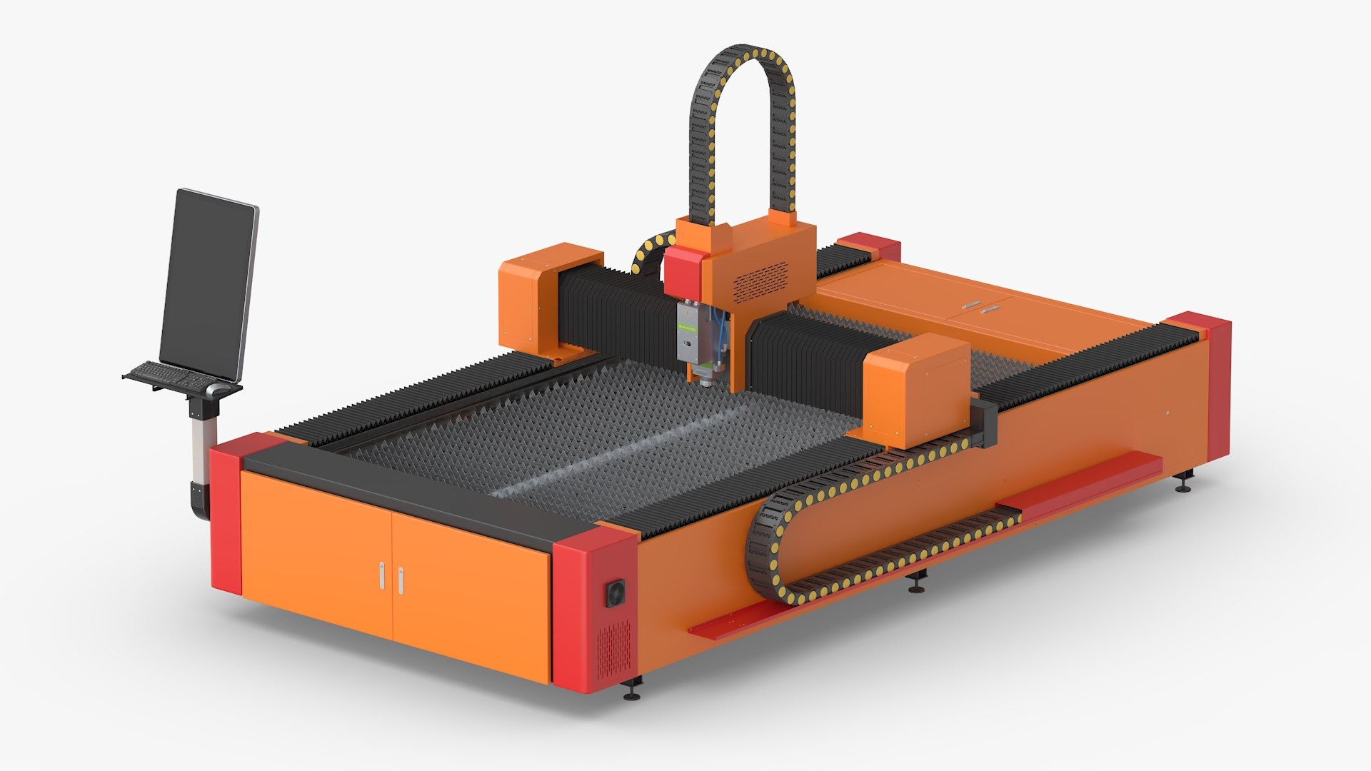 3D Model Laser Cutting Machine Rigged - TurboSquid 2387282