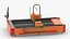 3D model Laser Cutting Machine Rigged