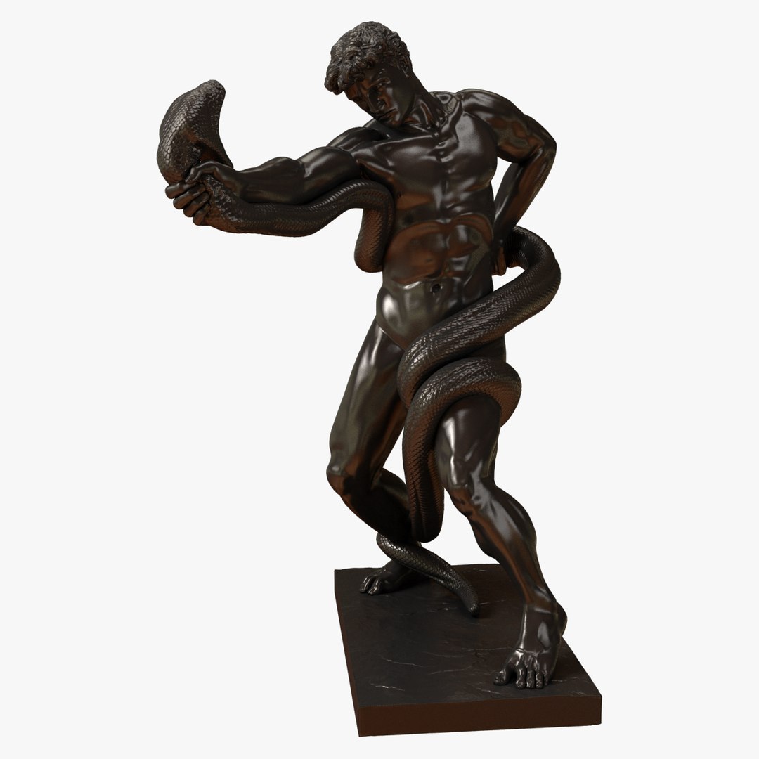 3d Replica Athlete Wrestling Python