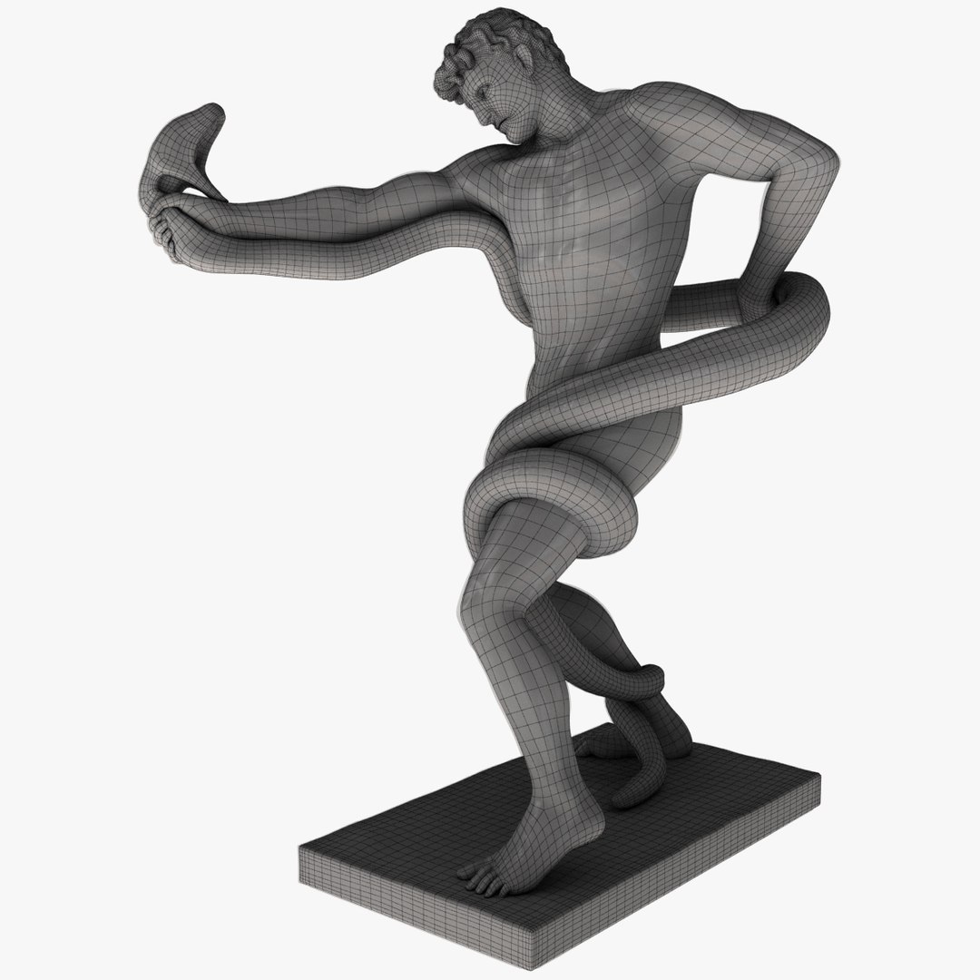 3d Replica Athlete Wrestling Python