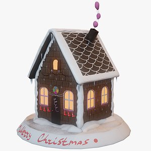gingerbread house 3D model
