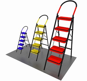 folding ladder 3D