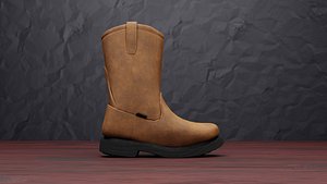3D wellington boot model
