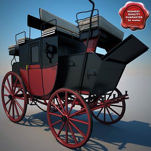 carriage modelled 3d model