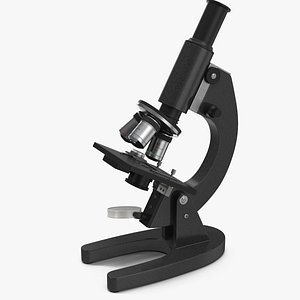 medical microscope black 3d 3ds