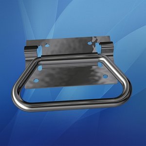 Chrome Chest Handle and Bracket