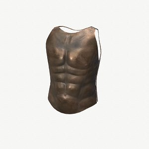 3D Ancient Armor Thorax 3D Model Game Ready PBR Low Poly