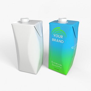 Beverage Carton 750 ml- Customizable Prism Drink Box