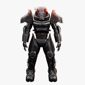 Post Apocalyptic Power Armor Black model