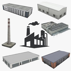 Factories Collection 3D model