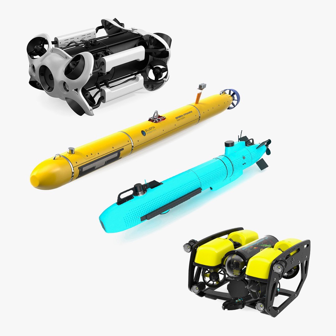 Underwater Robots Collection 7 3D model preview