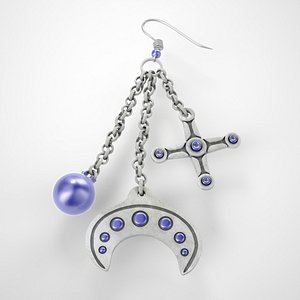 3ds max earring scythian style