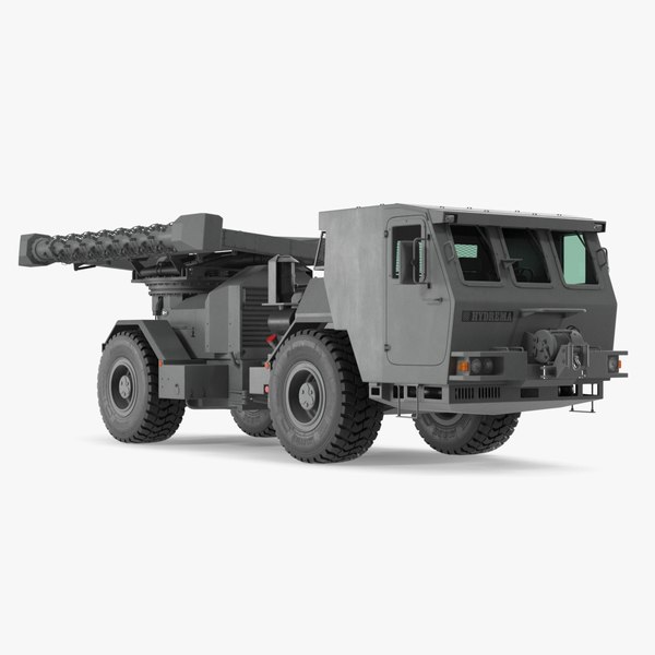 modelo 3d Vehículo Mine Flail Hydrema 910 Gris - TurboSquid 2095467