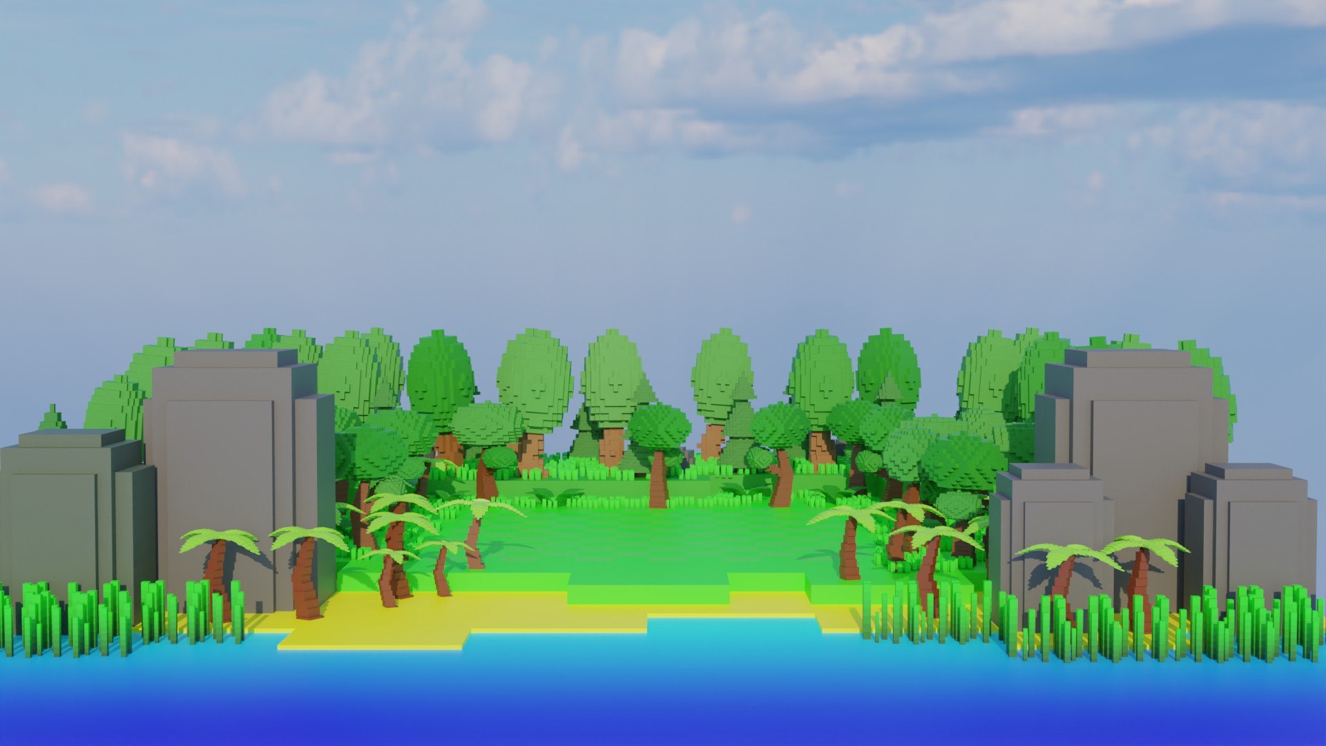 Island Map 3D - TurboSquid 1967877