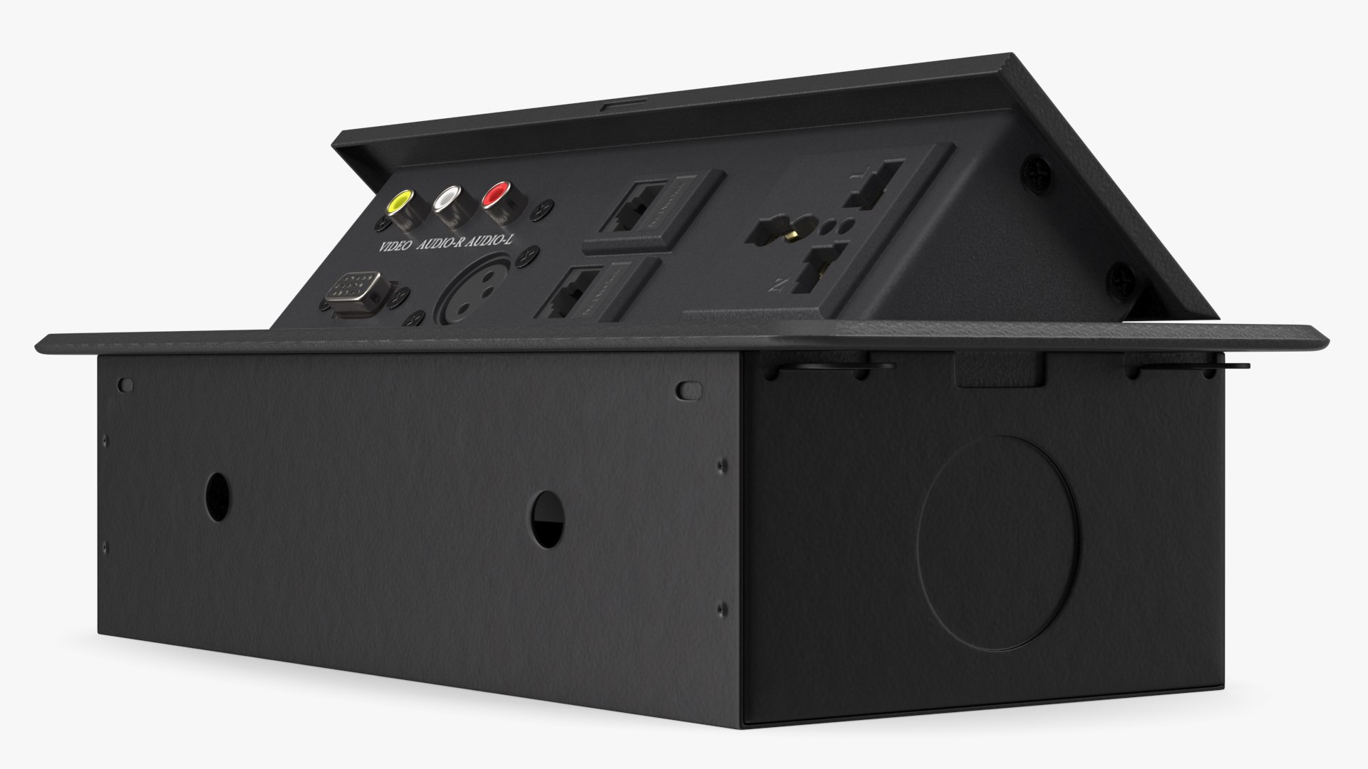 Office Furniture Tabletop Switch Socket Black Model - TurboSquid 1919539