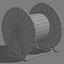 3d cable drum prop model
