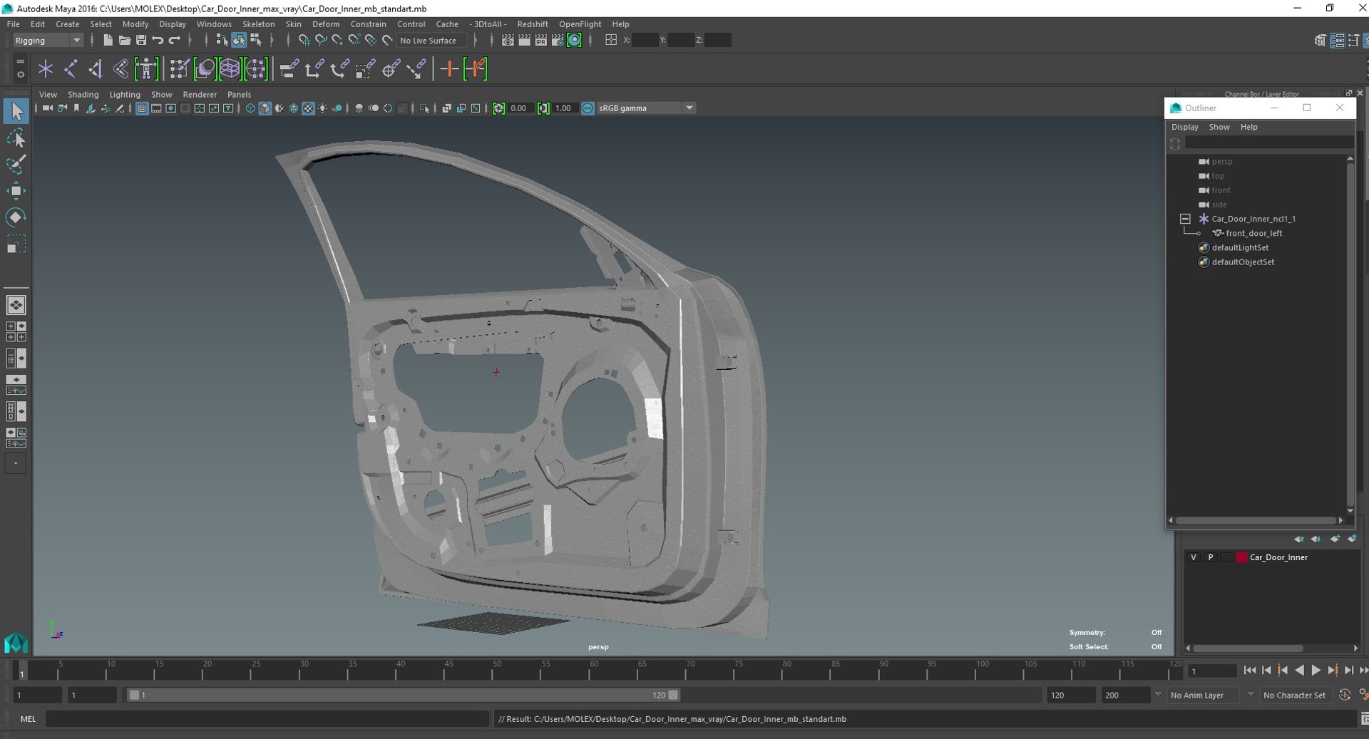 Car Door Inner Model - TurboSquid 2211804