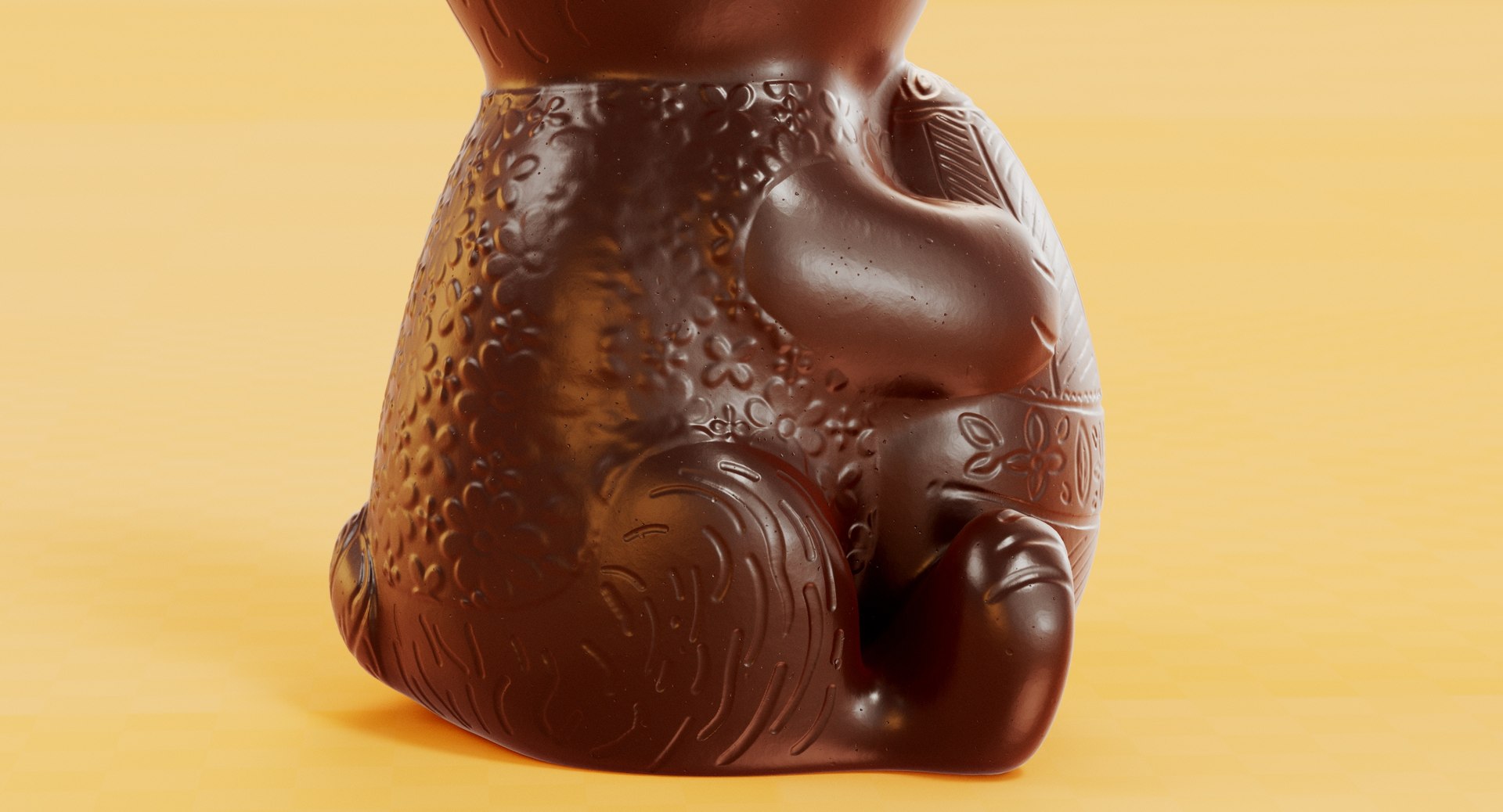 Chocolate bunny 3D model - TurboSquid 1683016
