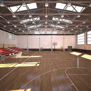 School Gymnasium 3D
