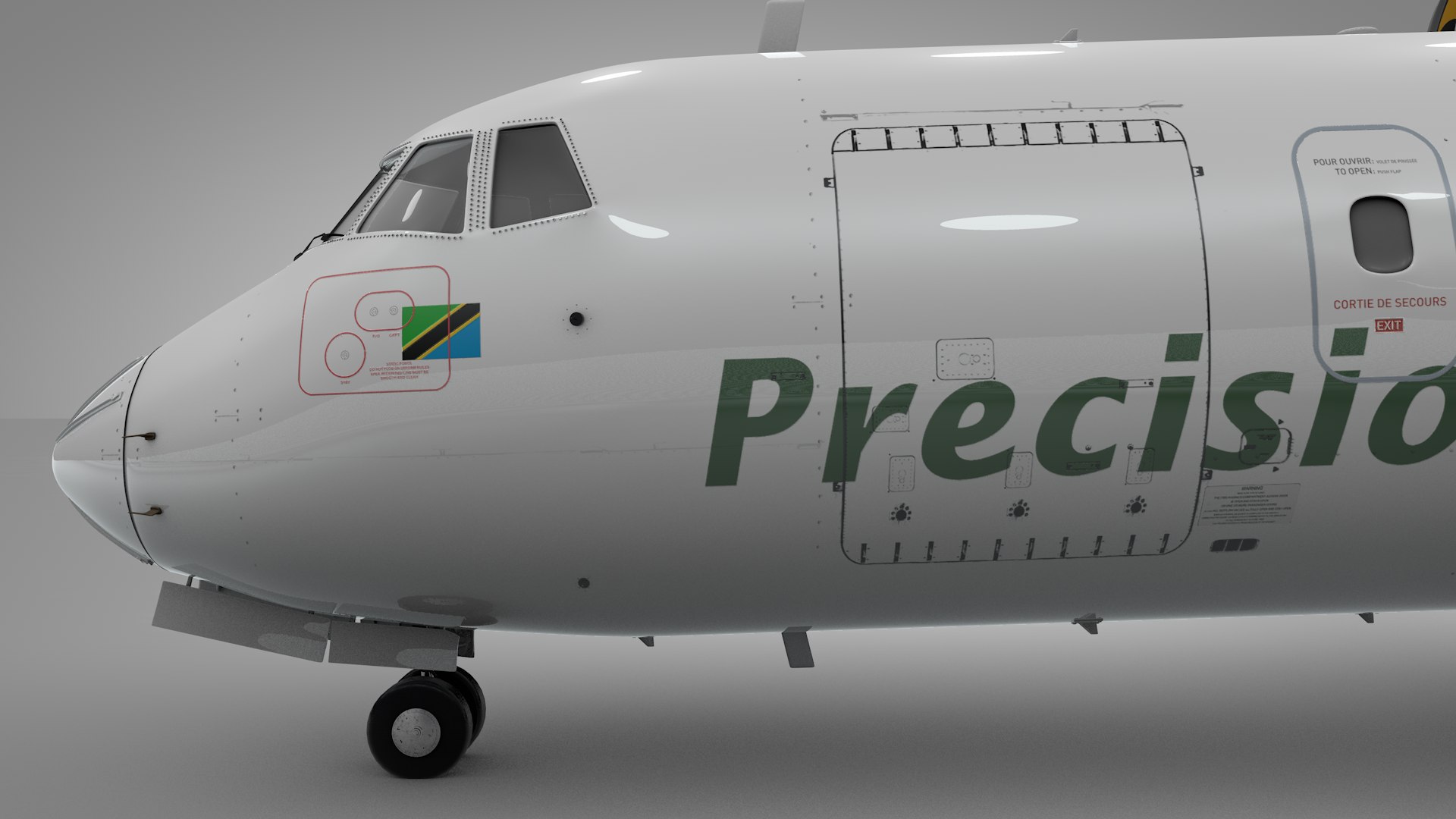 ATR 72 PRECISION AIR L2040 3D - TurboSquid 2109350