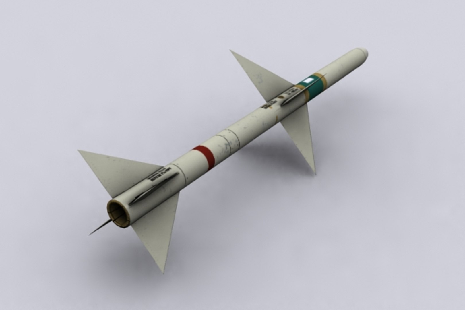 aim7 sparrow missile design 3d model