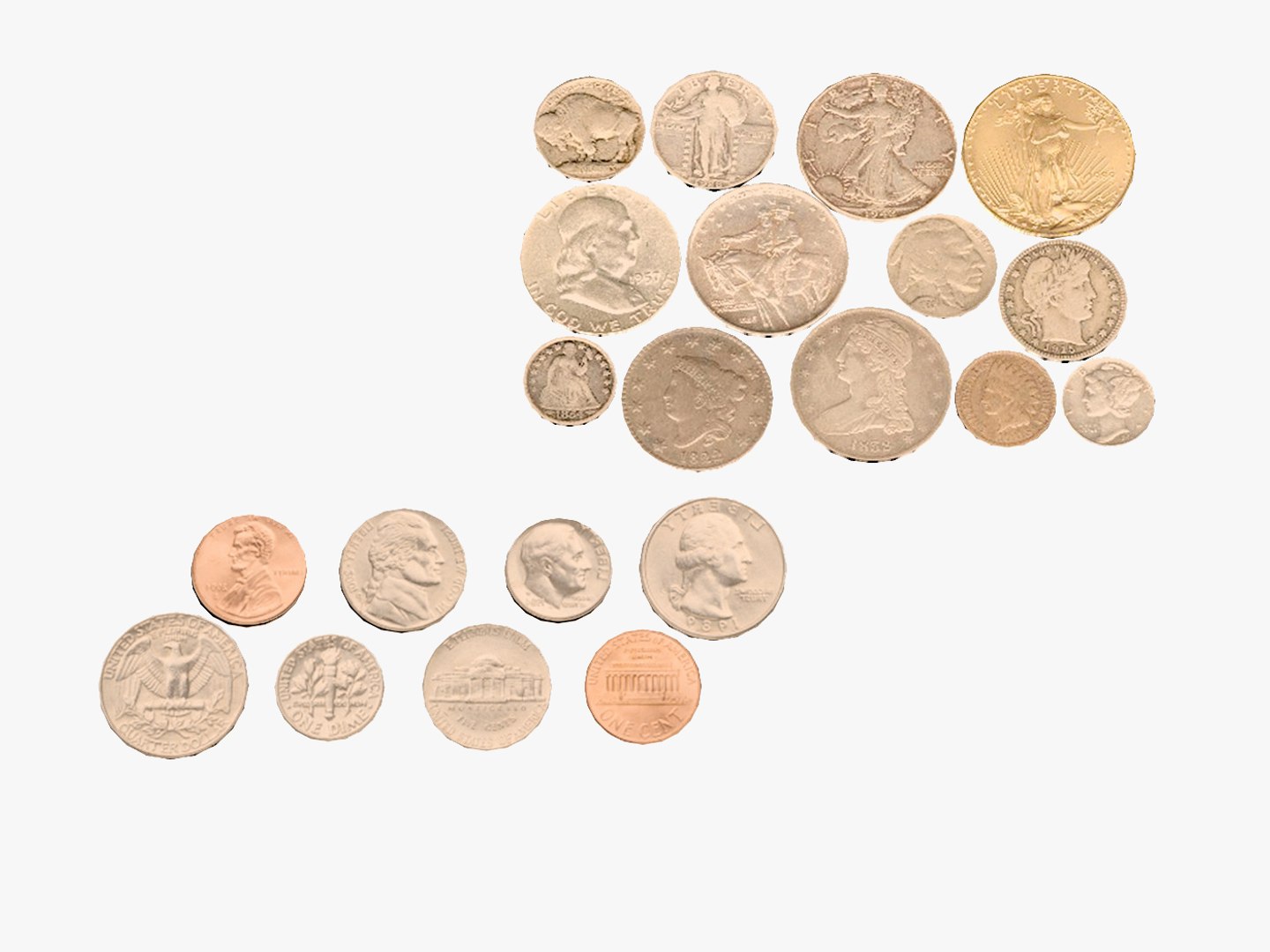 3d Model Coins S